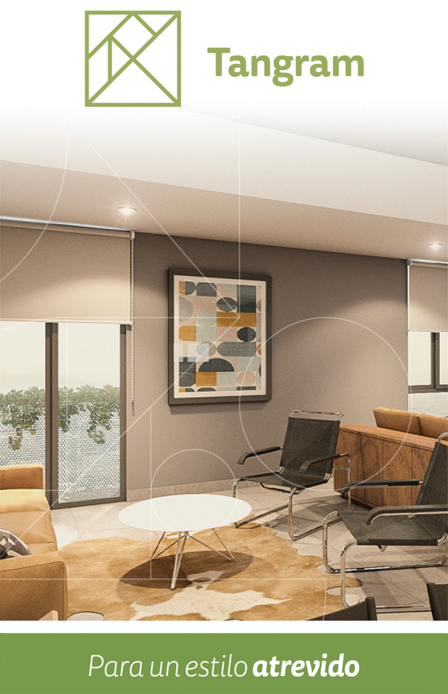 Estilo de interiorismo Tangram en Talanta